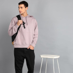 Printed Hooded Relaxed Fit Sweatshirt